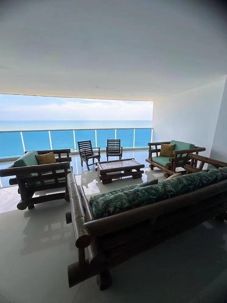 Front Ocean View Penthouse Cartagena Apartment